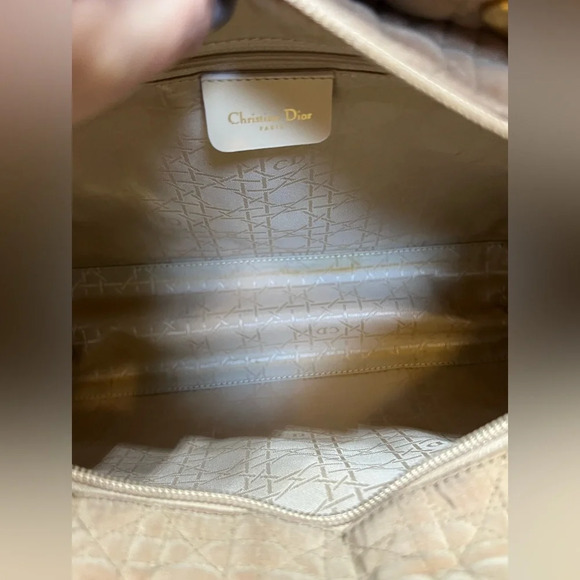CHRISTIAN DIOR
Nylon Cannage Large Lady Dior Tan - Picture 6 of 10